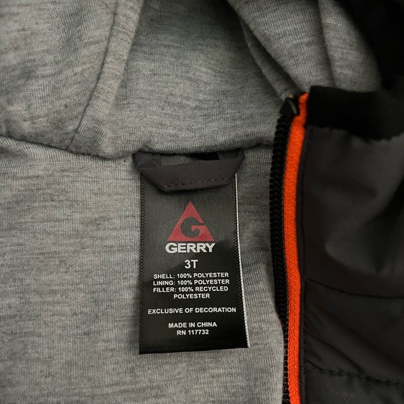 Gerry Weber Gray Puffer Jacket with Orange Accents - Picture 4 of 8